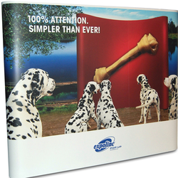 Expolinc Popup Magnetic - gerade - 2224 mm - inkl. Druck