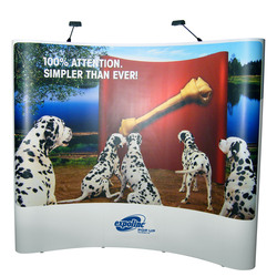 Expolinc Popup Magnetic - gebogen - 2485 mm - inkl. Druck
